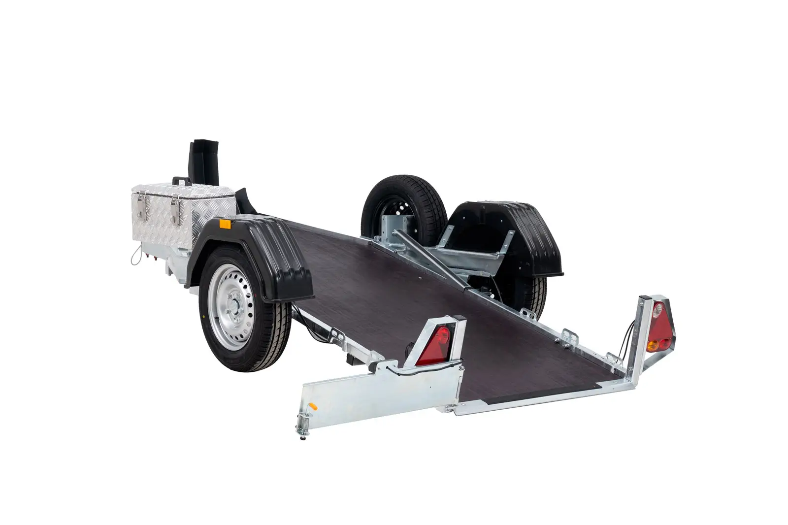 Remorque porte moto Debon Trailers vue arrière